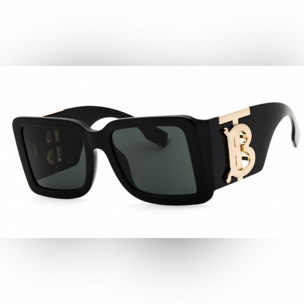 Burberry Black Oversized Rectangular Sunglasses (NWT)